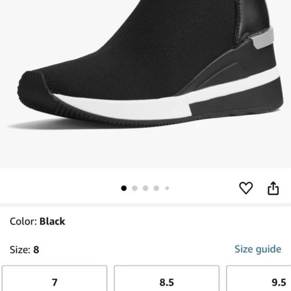 Michael Kors Black Women's Sock Sneakers - Picture 7 of 7